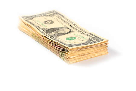 a pile of banknotes dollars as part of the world trade and economic system