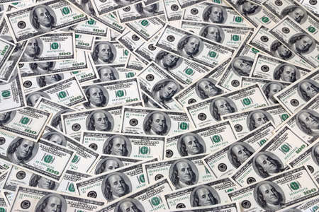 American paper dollar bills as part of the global financial and trading systemの写真素材
