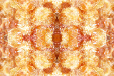 Texture of symmetrical fine patterns on the cut of semi-precious mineralの写真素材