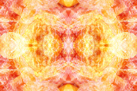 Texture of symmetrical fine patterns on the cut of semi-precious mineralの写真素材