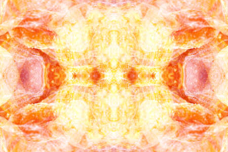 Texture of symmetrical fine patterns on the cut of semi-precious mineral