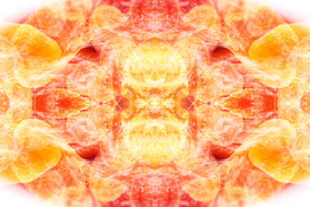 Texture of symmetrical fine patterns on the cut of semi-precious mineralの写真素材