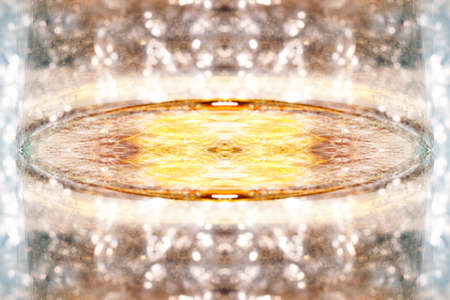 A photograph of symmetrical patterns of wildlife made with the help of several mirrorsの写真素材