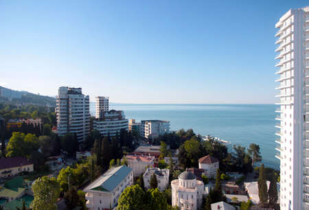Quarters of residential buildings of the city of Sochi Krasnodar region Russiaのeditorial素材
