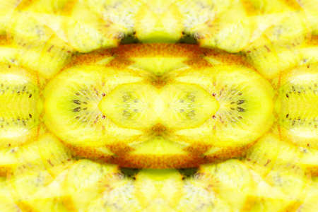abstract symmetrical image obtained by reflection in mirrors, kaleidoscopeの写真素材