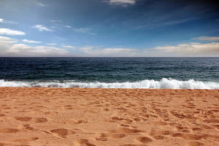 a beautiful sandy beach on the Mediterranean coast