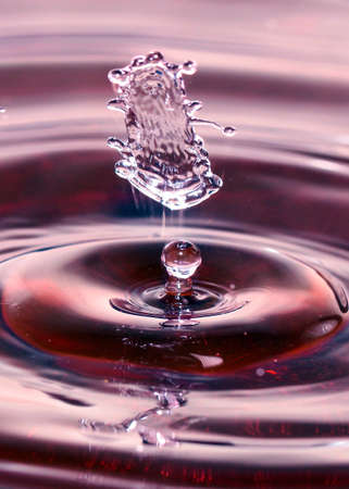 beautiful patterns on the surface of water after a drop of liquid