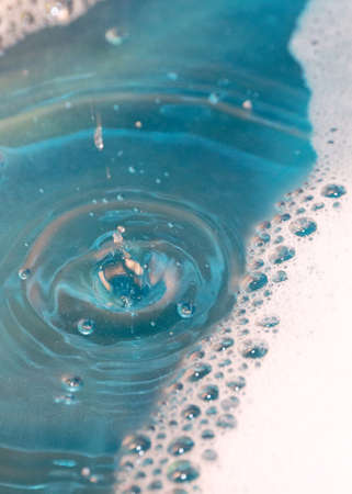 Drop and foamの写真素材