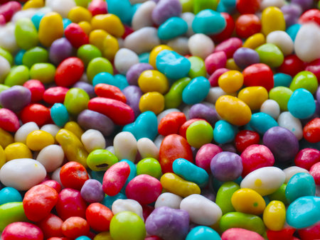 lovely sweet multi-colored sugar pills as a children's treat