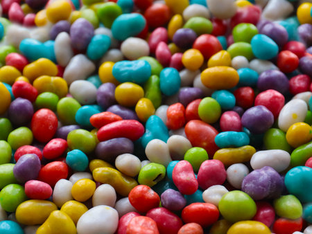 lovely sweet multi-colored sugar as a children's treat