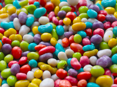 lovely sweet multi-colored sugar treats as a children's treat