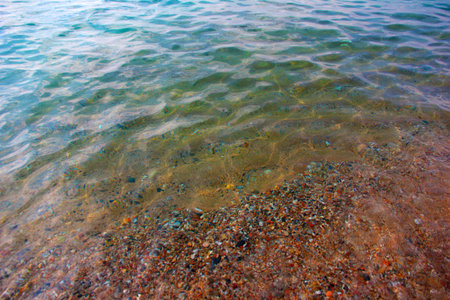 beautiful sandy beach and clear sea water as a summer vacation destination
