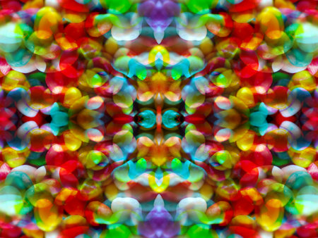 beautiful whimsical patterns in a kaleidoscope