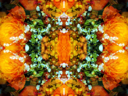beautiful symmetrical kaleidoscope background image