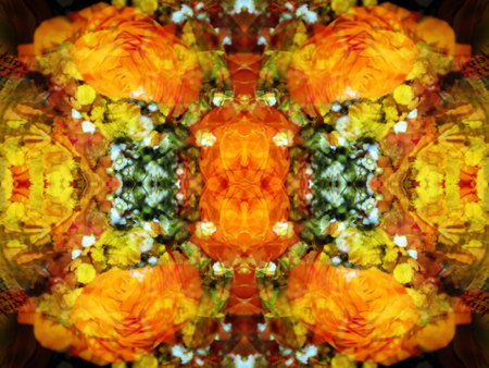 beautiful symmetrical kaleidoscope background image
