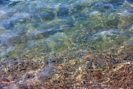 beautiful sea waves and a sandy beach as a vacation spot