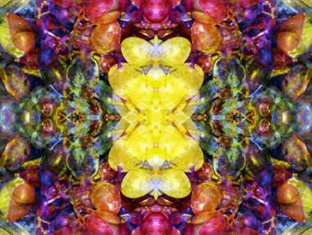beautiful abstract symmetrical pattern for relaxation