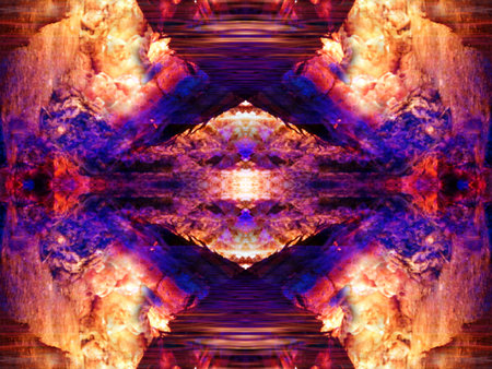 beautiful abstract symmetrical pattern for relaxation