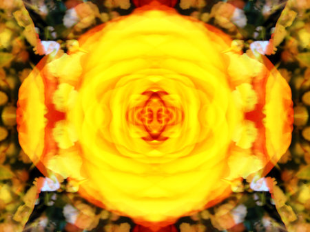 beautiful abstract symmetrical pattern for relaxationの写真素材