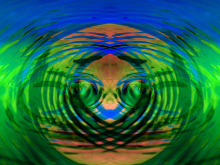 beautiful abstract symmetrical pattern for relaxation