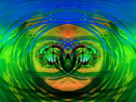 beautiful abstract symmetrical pattern for relaxation
