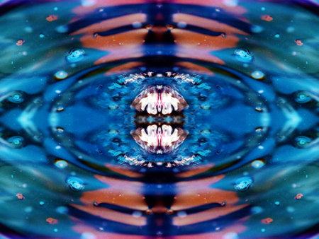 beautiful abstract symmetrical pattern for relaxation