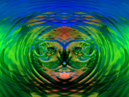 beautiful abstract symmetrical pattern for relaxationの写真素材