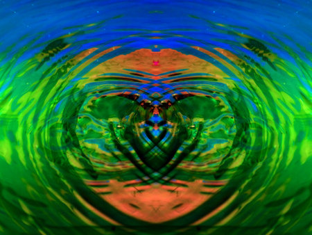 beautiful abstract symmetrical pattern for relaxation