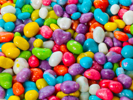 lovely bunch of colorful sweet dragees for treats