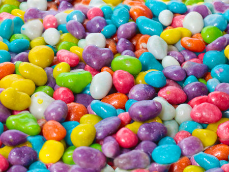 lovely bunch of colorful sweet dragees for treats
