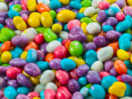 lovely bunch of colorful sweet dragees for treats