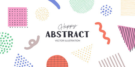 Geometric modern template. creative background.のイラスト素材