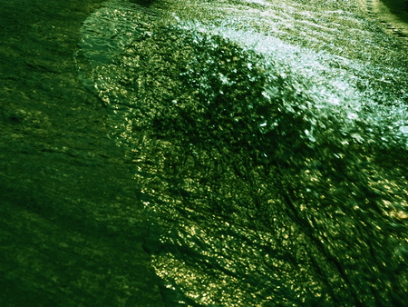 Water on the rocksの写真素材