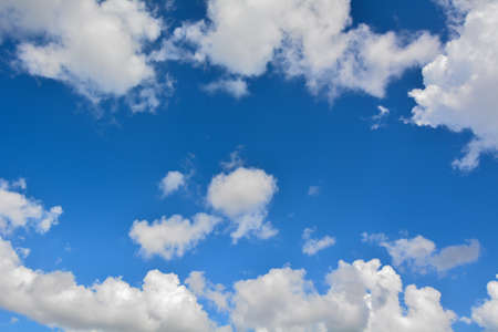 Blue Summer Sky with Clouds