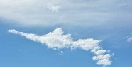 Blue Summer Sky with Cloudsの写真素材