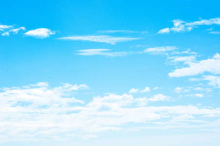 blue sky with clouds in summer