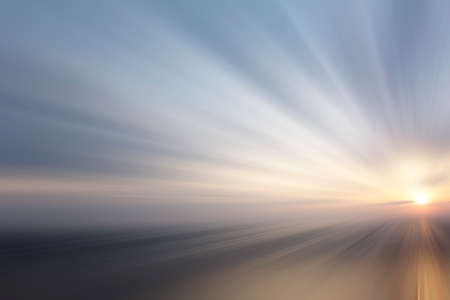 sunset over the seaの写真素材