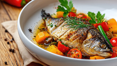 Braised mackerel with vegetables and seasoningの素材