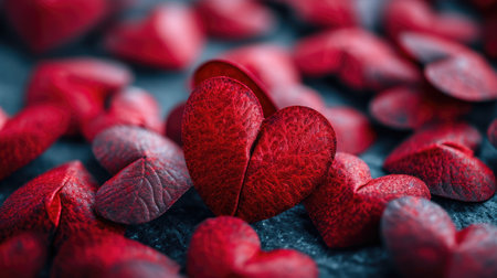 Hearts as background.Valentines day concept.の素材