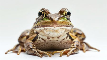 frog on isolated white background.の素材