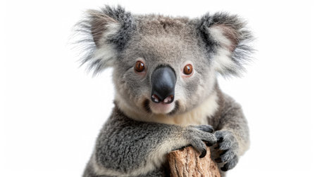 koala on isolated white background.の素材