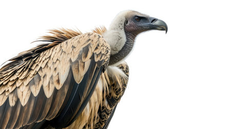 vulture on isolated white background.の素材