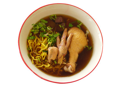 Thai noodles in a bowl
