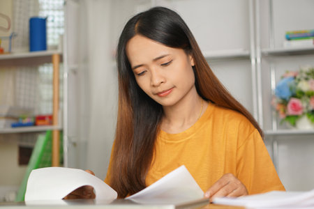 Asian women bring home work