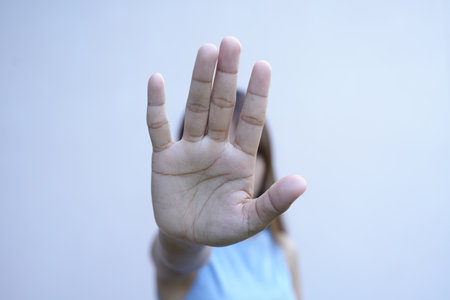 Stop abusing violence, Children violence and abused conceptの写真素材