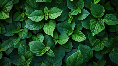 Green leaves backgroundの素材