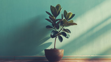 Rubber tree and bowl filled with latex.の素材