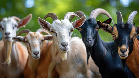 A group of goatsの素材