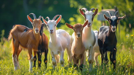 A group of goatsの素材