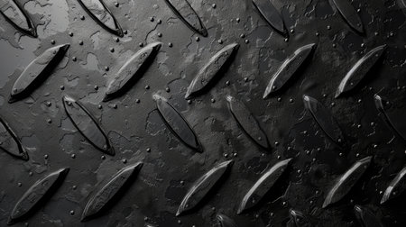 panoramic black metal background and textureの素材